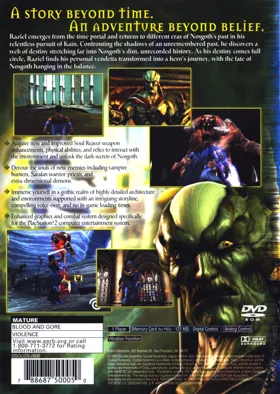 Legacy of Kain - Soul Reaver 2 box cover back
